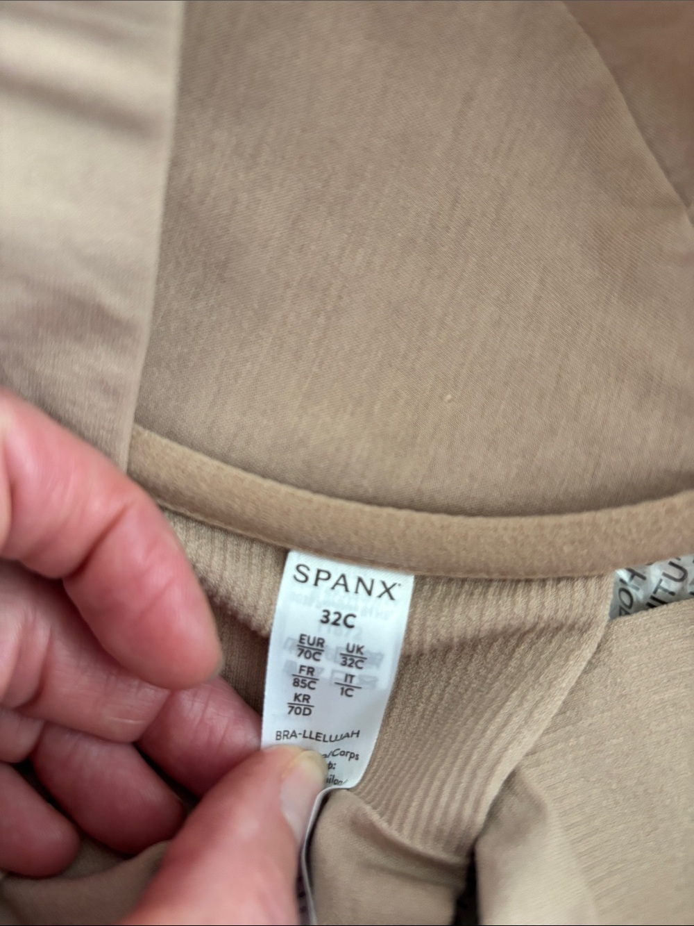 SPANX Beige Seamless Full Coverage Bra - Picture 6 of 6